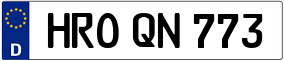 Truck License Plate